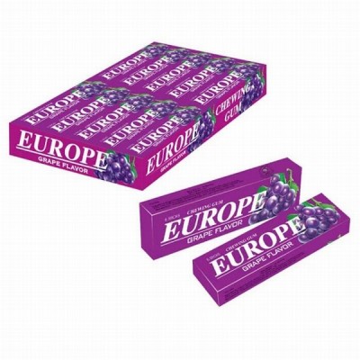 Košļājamā gumija Europe Grape 12.5g*20gb (14.02.2026)