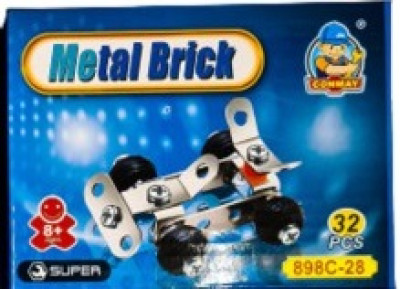 Rotaļlieta Konstruktors Metal brick ar 32 elementiem