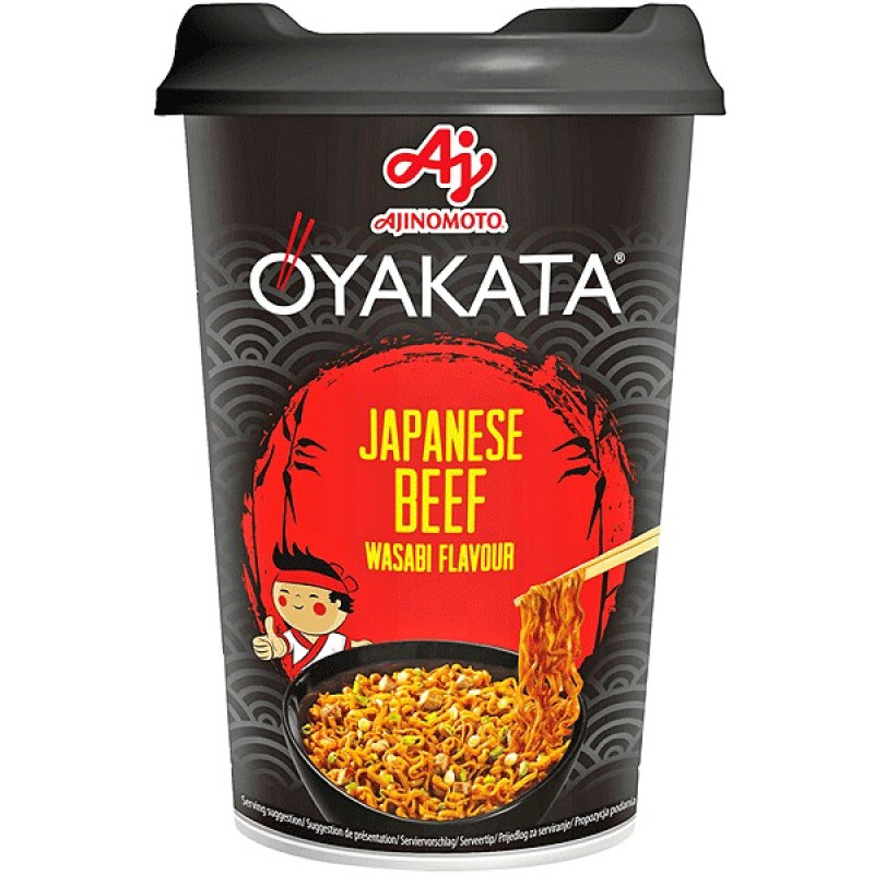 Nūdeles Oyakata ātri pagatavojamās Japanese Liellopu Vasabi 93g () Polija