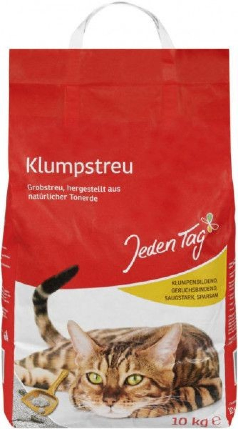 Smiltis kaķu tualetei Jeden Tag cementējošas 10kg (Juwel)