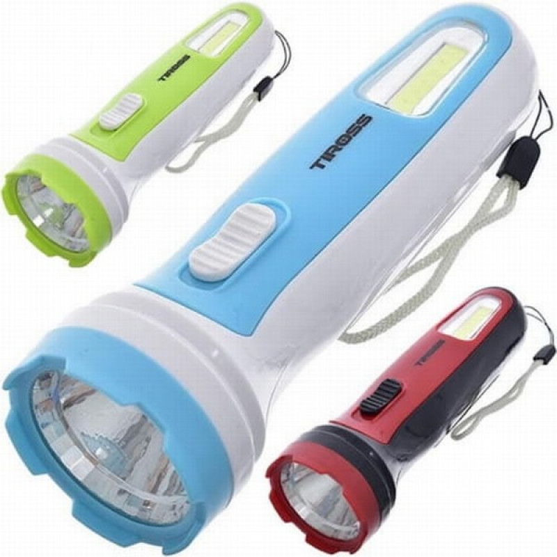 Lukturis TS-1911 LED 1W+2W COB (3xAA) Tiross