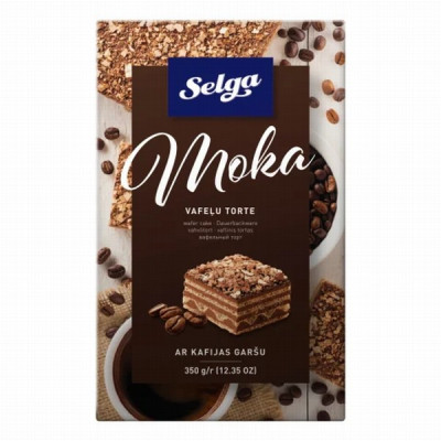 Vafeļu torte Selga Moka 350g (29.11.2025) LV