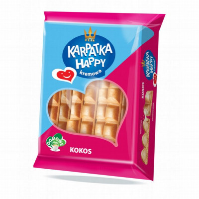 Vafeles Karpatki ar kokosa garšu 0.5kg (10.09.25) Polija
