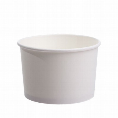 Trauki papīra zupas bļodas baltas 500ml 25gb