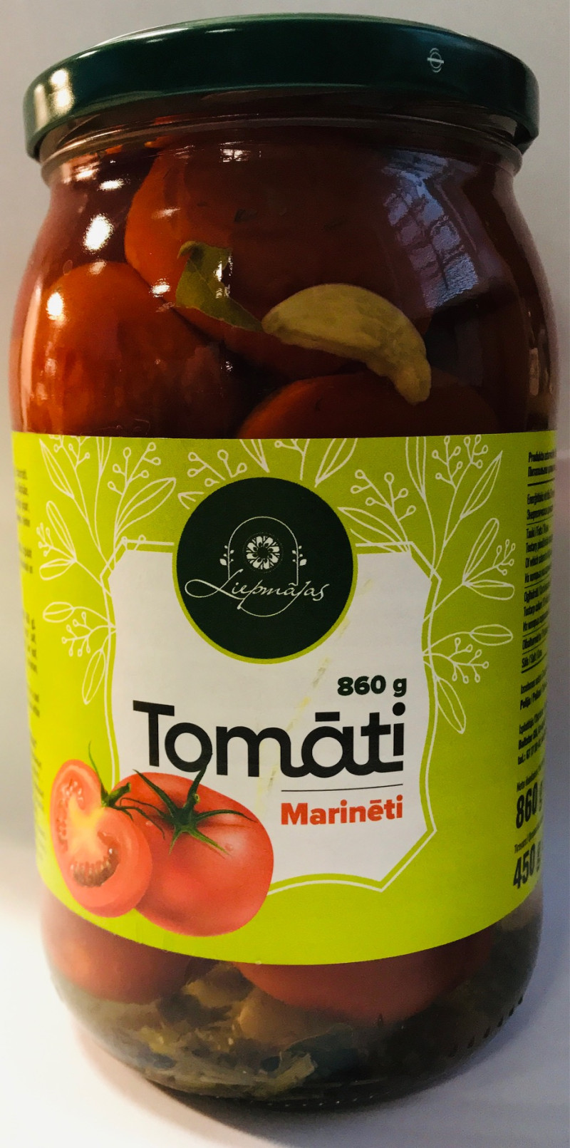 Tomāti marinēti Liepmājas 860g 1/6 (11.09.2026) Polija