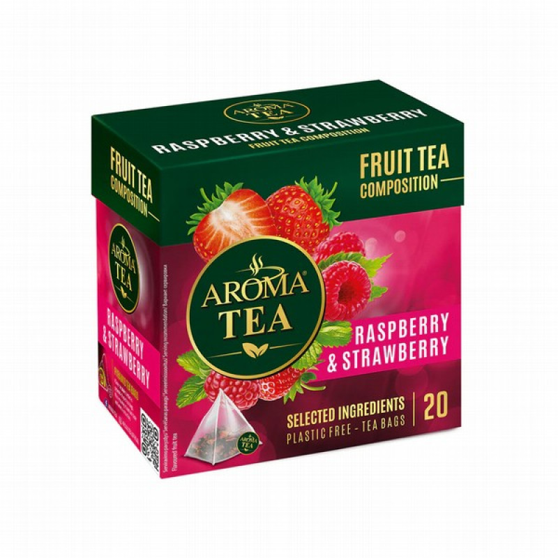 Tēja Aroma Pyramids Raspberry&Strawberry 2g*20(03.27) Polija