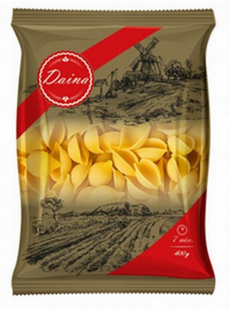 Makaroni Gliemežvāki 400g Daina 1/20 (10.01.2028) Latvija