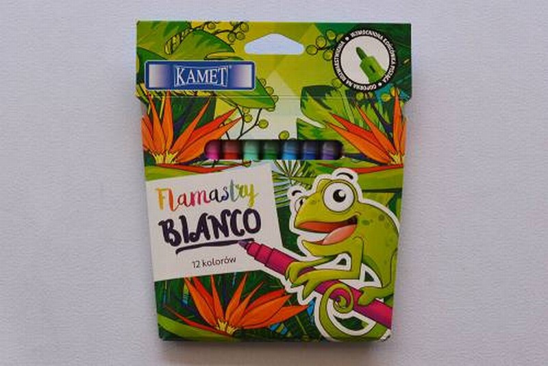 Flomasteri 12 krāsas Kamet Polija