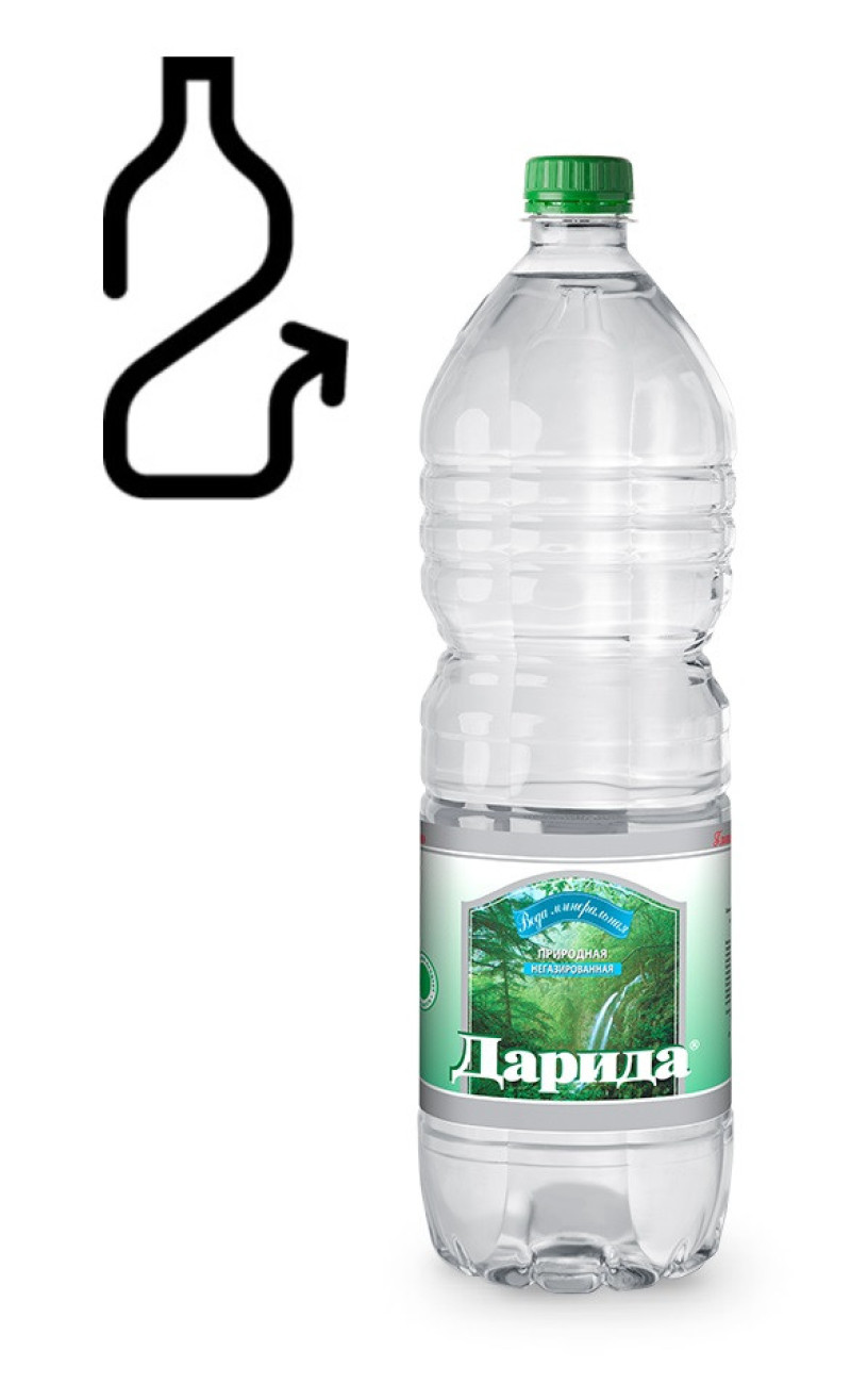 Minerālūdens Darida negāzēts 1.5L DEPOZĪTA maksa 0.10 eiro (17.11.26) Baltkrievija