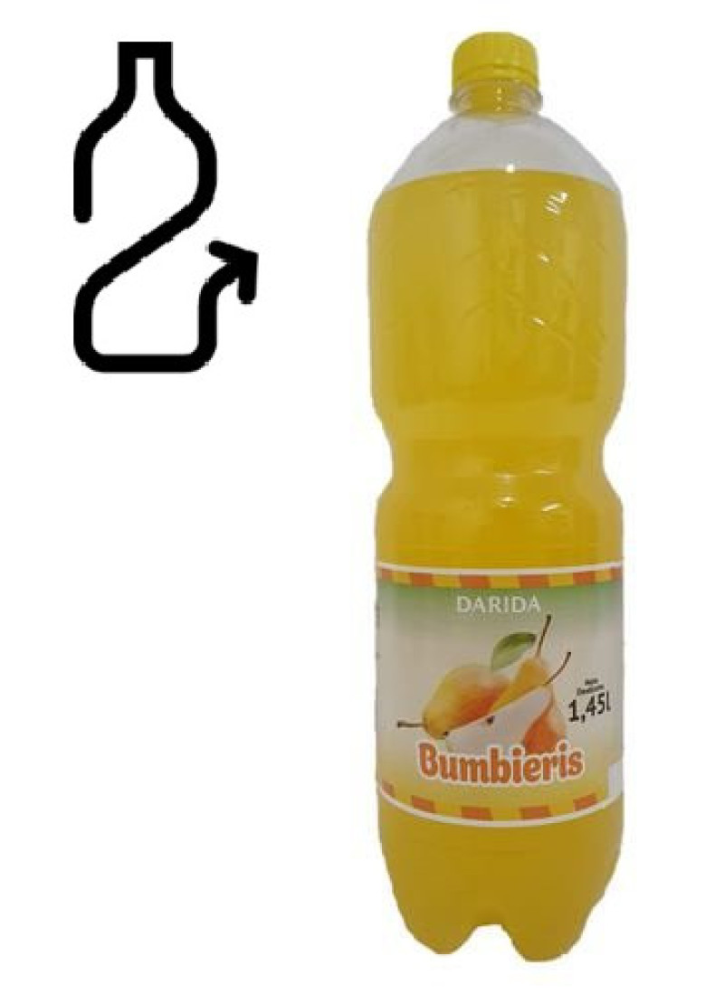 Limonāde Darida Bumbieru 1.45L 1/6 DEPOZĪTA maksa 0.10 eiro (15.02.2026) Baltkrievija