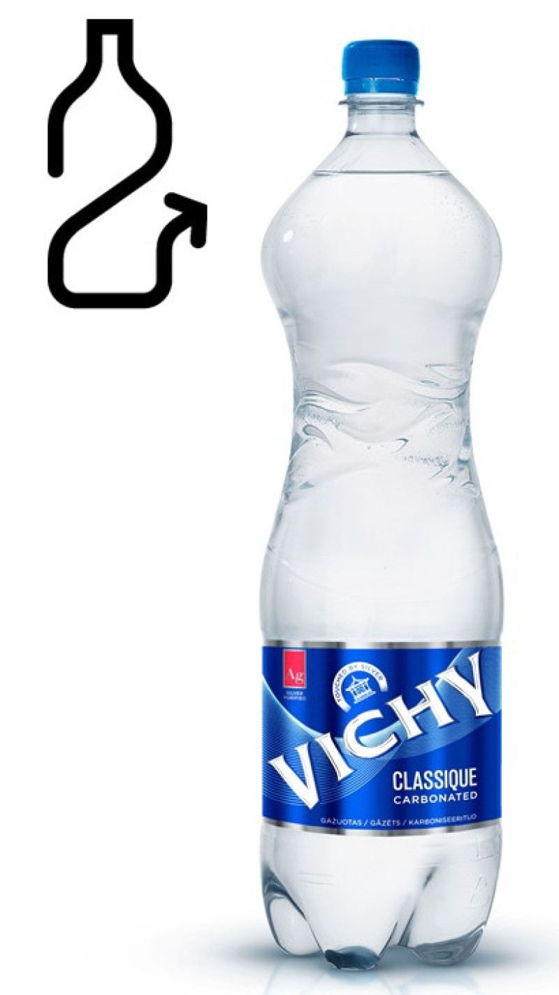Minerālūdens Vichy Classique gāzēts  1.5L DEPOZĪTA maksa 0.10 eiro (29.05.26)