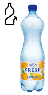 Dzēriens Vichy FRESH Orange mango 1.5l DEP maksa 0.10 eiro(27.12.25)