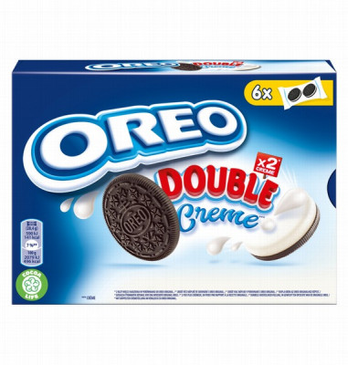 Cepumi Oreo Double Cream šokolādes 176g (30.04.26)