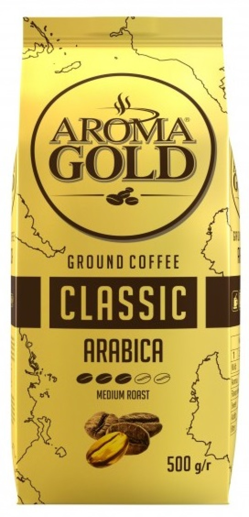 Kafija maltā Aroma Gold Classic 500g (08.08.26) Polija