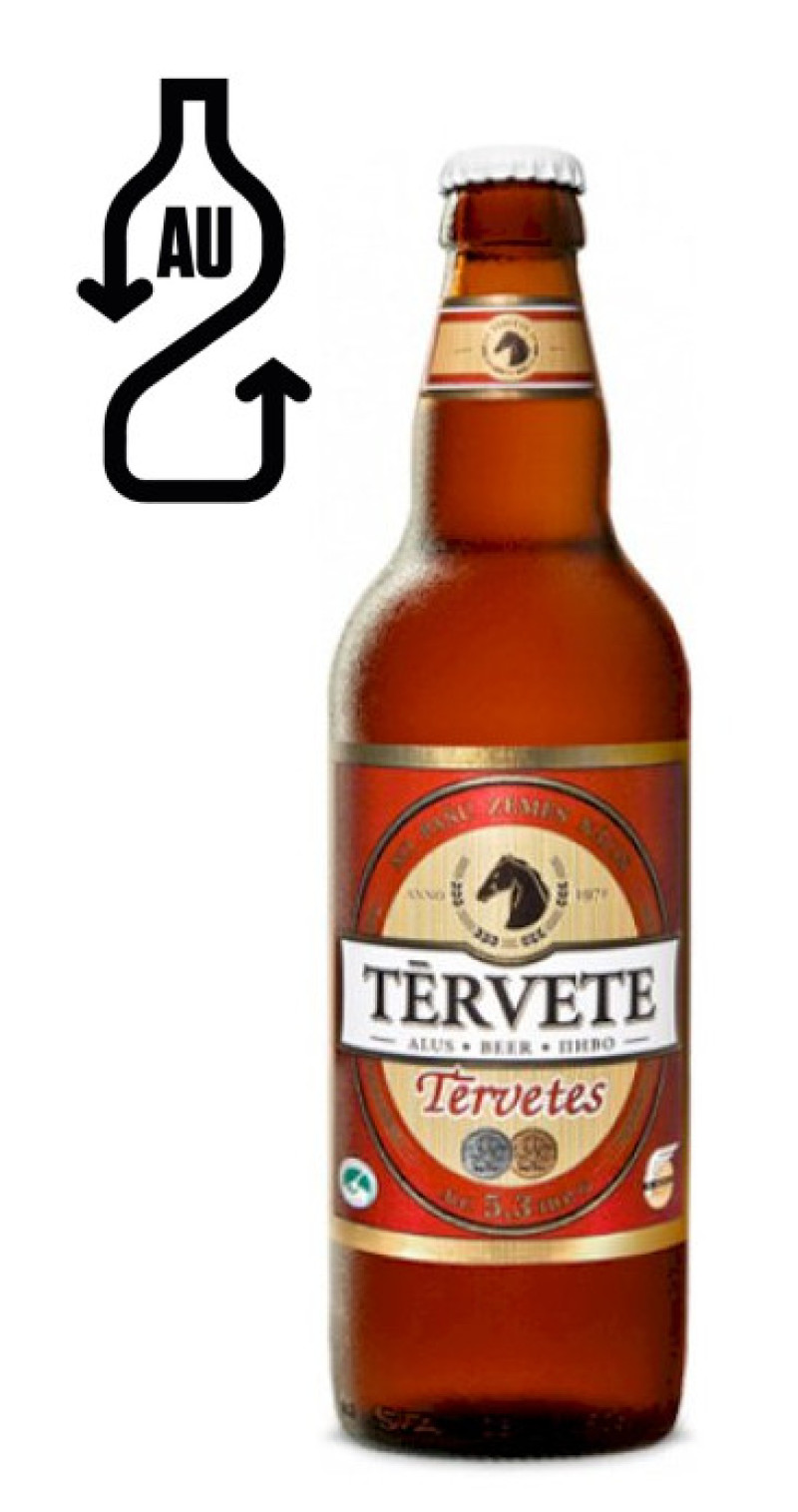 Alus Tērvetes alus Tērvete 0.5L 5.3% 1/20 (28.04.26) DEPOZĪTA maksa 0.10 eiro Latvija