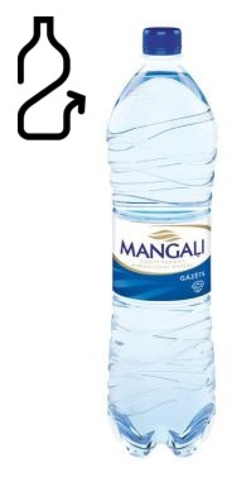 Minerālūdens Mangaļi gāzēts 1.5L 1/6 DEPOZĪTA maksa 0.10 eiro (12.12.26) Latvija