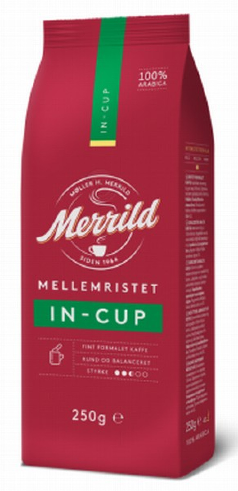 Kafija maltā Merrild in Cup 250g (21.04.26) Itālija