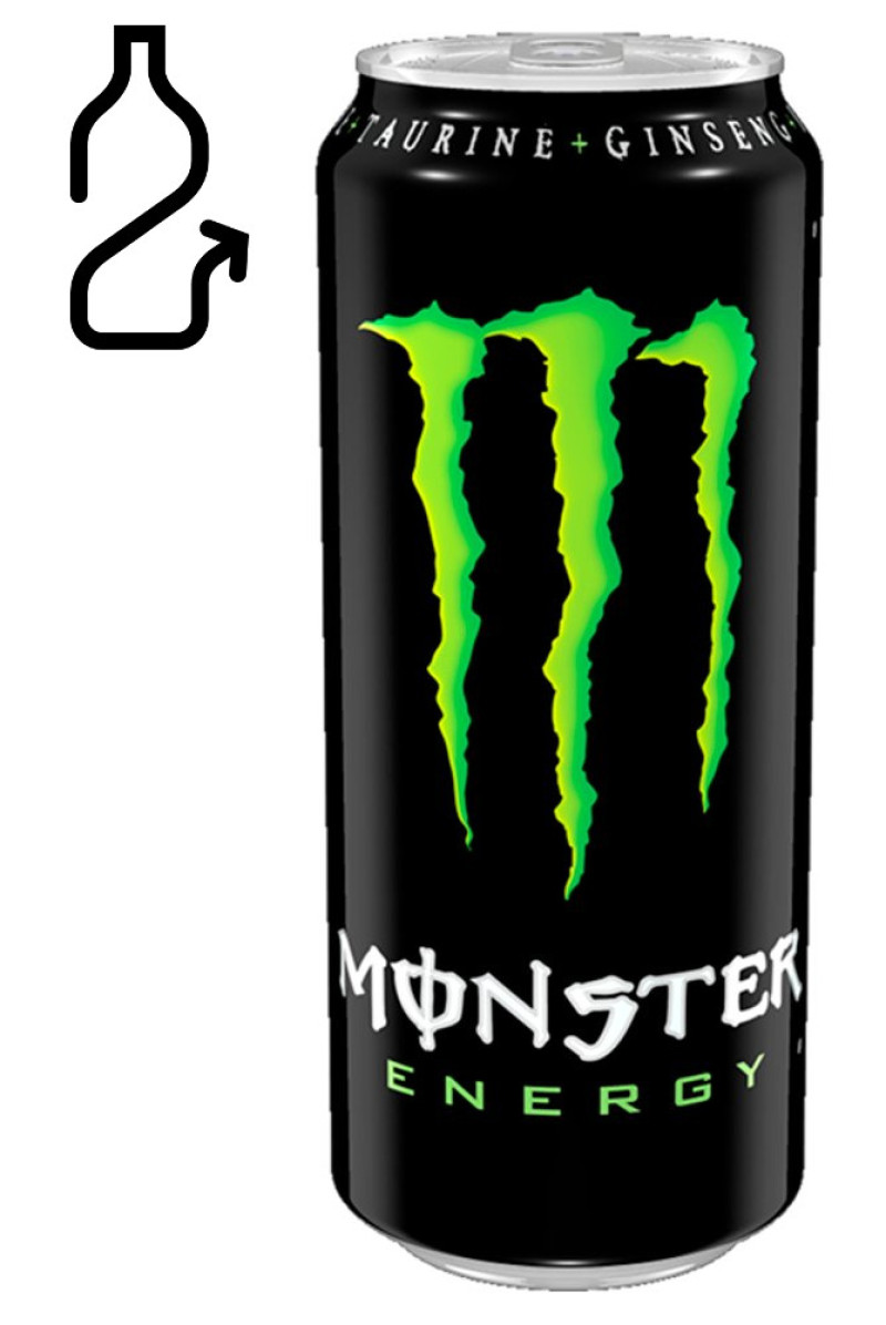 Enerģijas dzēriens Monster 0.5L DEPOZĪTS 0.10 eiro 1/24 (02.02.28) Polija