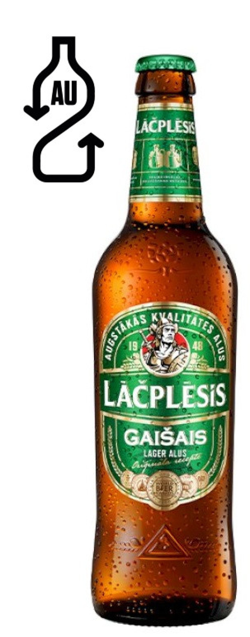 Alus Lāčplēsis gaišais 5% 0.5L 1/20 DEPOZĪTA maksa 0.10 eiro (21.02.26) Latvija