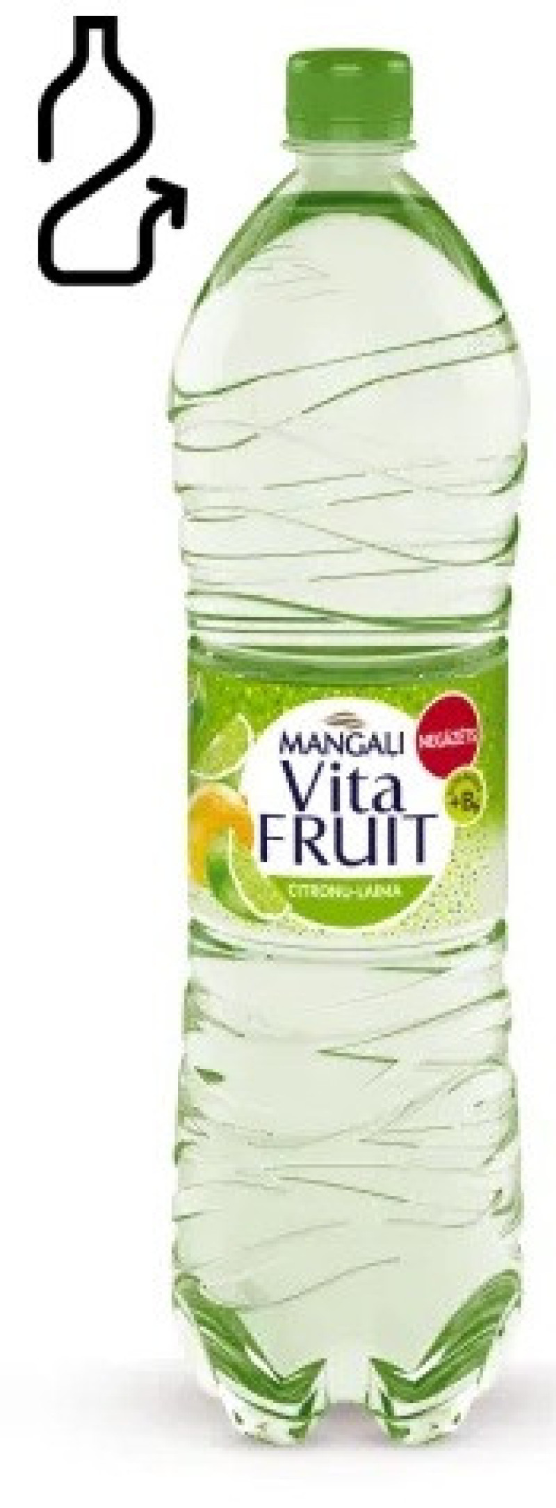 Dzēriens Mangaļi Vitafruit citronu laimu garšu negāz.1.5L 1/6 (09.11.26) DEPOZĪTA maksa 0.10 eiro 