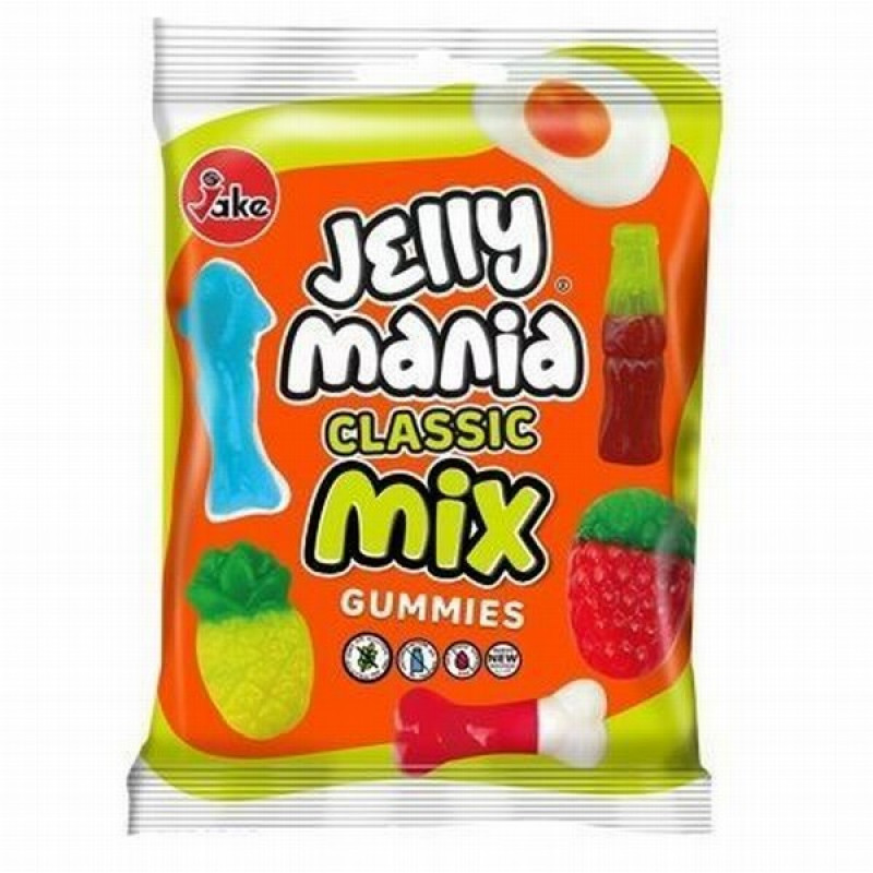 Želejkonfektes Jellymania Acid Classic Mix 100g(12.26)