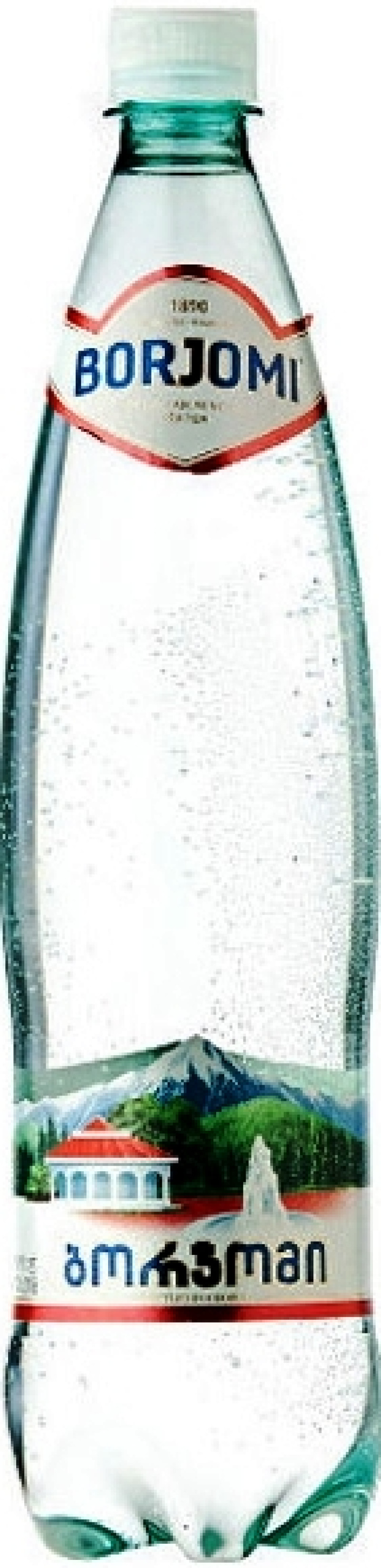 Minerālūdens Borjomi 1L 1/6 Depozīta maksa 0.10 EUR(09.08.26) Gruzija