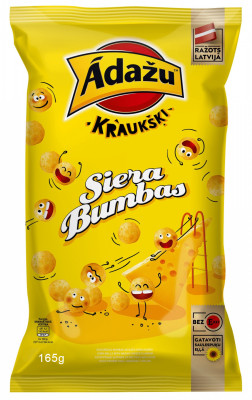 Čipsi Ādažu Siera bumbas 165g 1/18 (17.10.2025) LV
