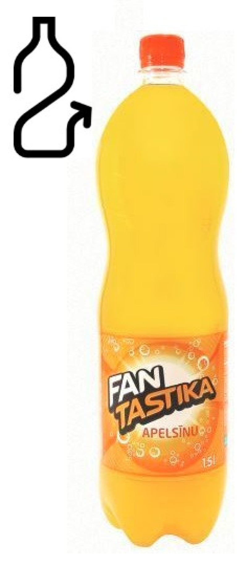 Limonāde Fantastika apelsīnu 1.5L 1/6 DEPOZĪTA maksa 0.10 eiro (24.09.26) LV