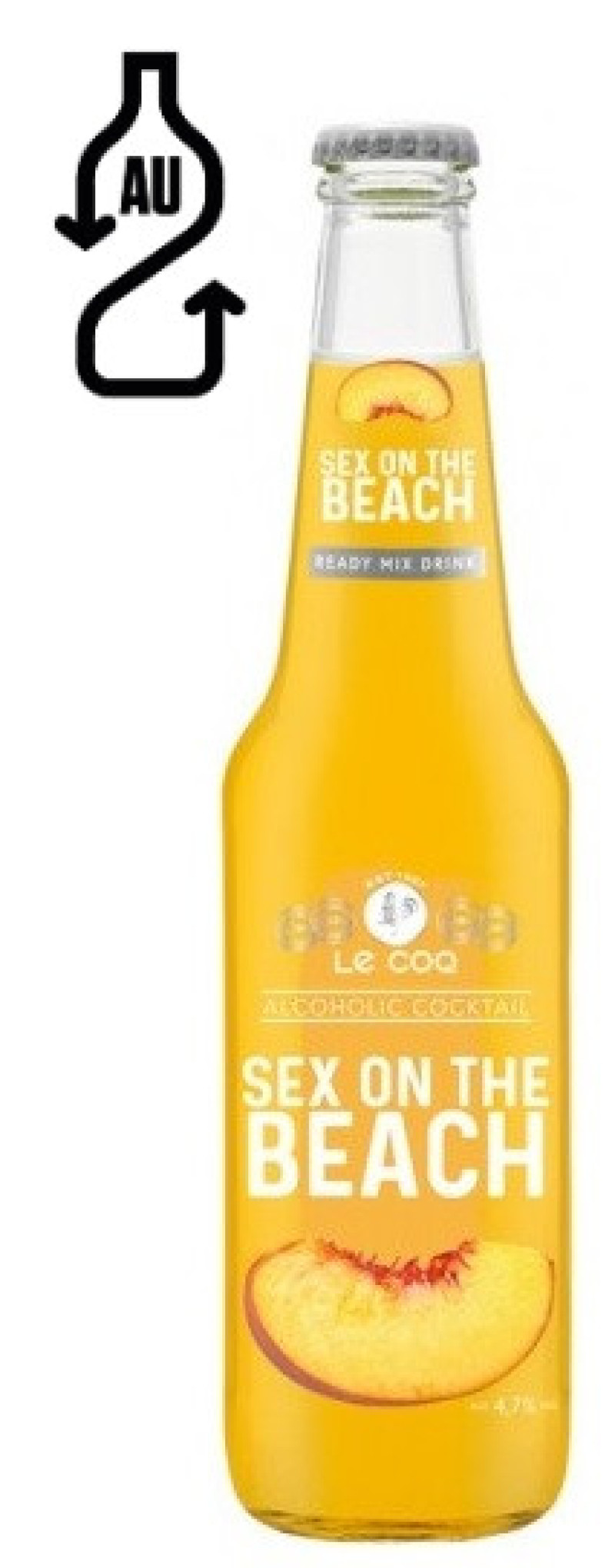 Kokteilis Cēsu Sex on the Beach 0.33L 4.7% ((26.03.27) DEPOZĪTA maksa 0.10 eiro Igaunija