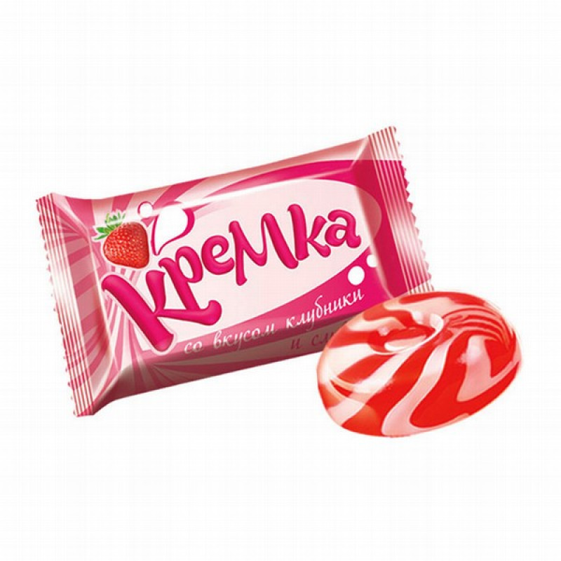 Karameles Kremka zemeņu/krējuma 0.5kg KDV (15.07.2025) Krievija