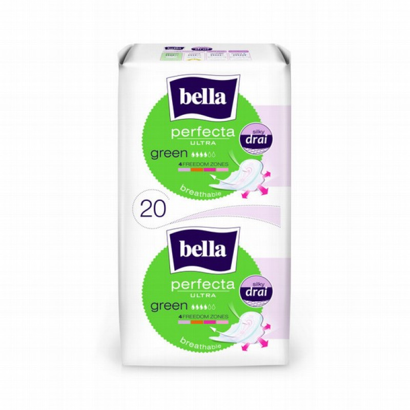 Higiēniskās paketes Bella Perfecta Ultra green 20gb Polija