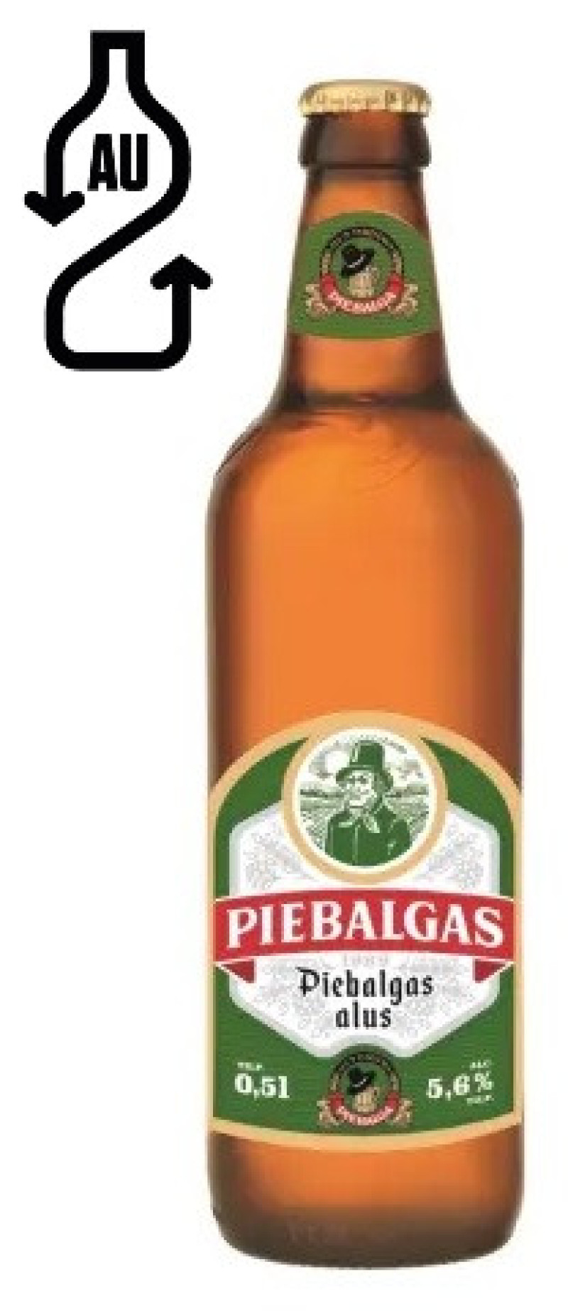 Alus Piebalgas gaišais 0.5L 5.6% 1/20 (15.03.26)  maksa 0.10 eiro Latvija