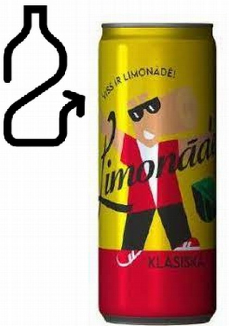 Limonāde cēsu klasiskā 0.355L 1/24 (18.07.25) DEPOZĪTA maksa 0.10 eiro LV