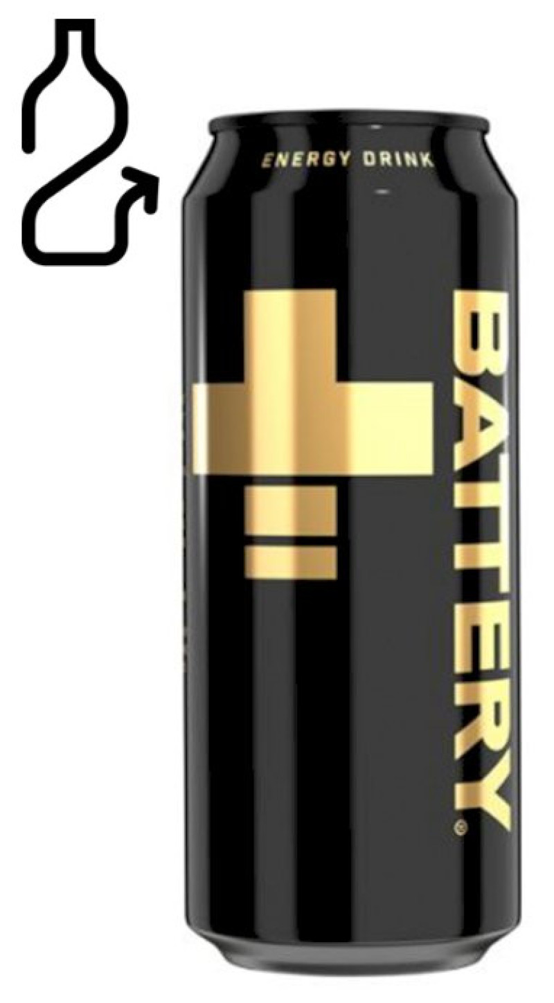 Enerģijas dzēriens BATTERY 0.5l 1/24 DEPOZĪTA maksa 0.10 eiro(05.05.27)