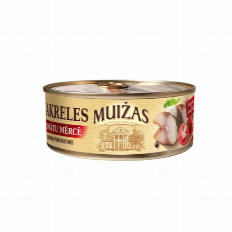Skumbrija tomātu mērcē 240g Muižas (19.11.2027) Latvija