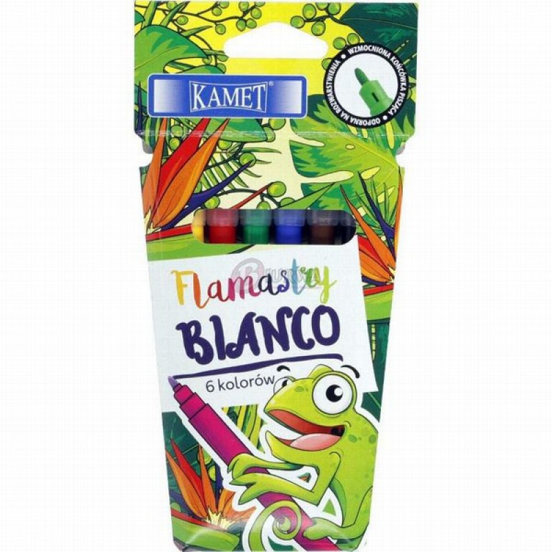 Flomasteri Kamet Bianco 6 krāsas