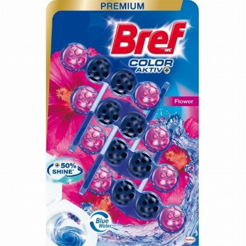 Tualetes bloks Bref aktiv fresh flowers 4*50g Serbija
