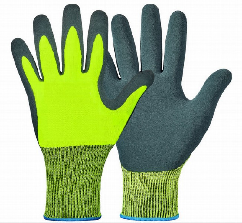 Cimdi trikotāžas ar lateksa pārklājumu 9. izmērs 1/12