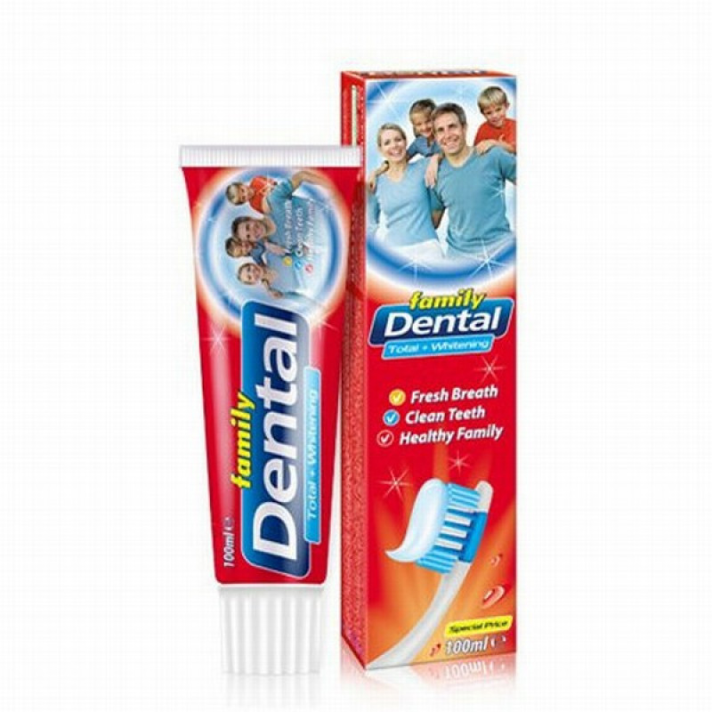 Zobu pasta Dental Family Total+Whitening 100ml(14.10.27.)1/24