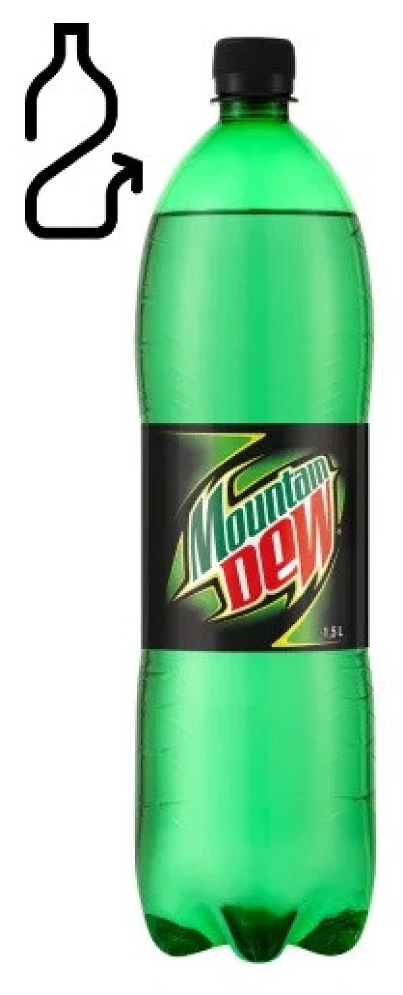 Limonāde Mountain Dew 1.5L DEPOZĪTA maksa 0.10 eiro (28.05.2026) LV