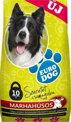 Suņu sausā barība EuroDog ar liellopa gaļu 10kg (15.01.26) Polija