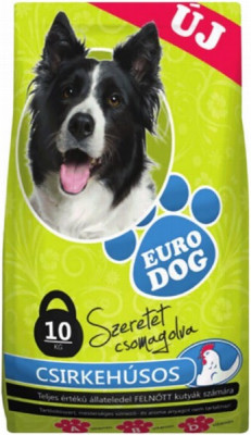 Suņu sausā barība EuroDog ar vistas gaļu 10kg (03.09.2025) Polija