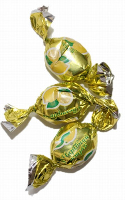 Karameles Volšebnij ostrov ar citrona garšu 1kg(05.03.25)