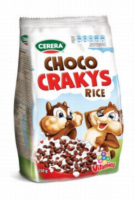 Sausās brokastis Cerera Choco crakys 250g 1/12 (06.01.2026) Lietuva