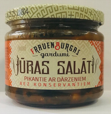 Jūras salāti pikantie 280g Frauenburgas gardumi 1/8 (23.06.2026)
