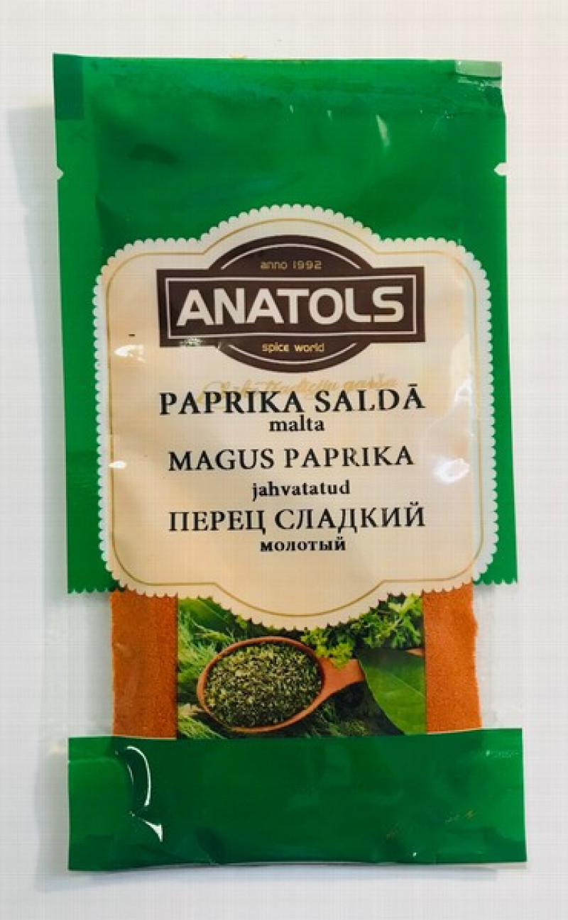 Garšviela Anatols paprika saldā malta 10g (12.26) 1/25