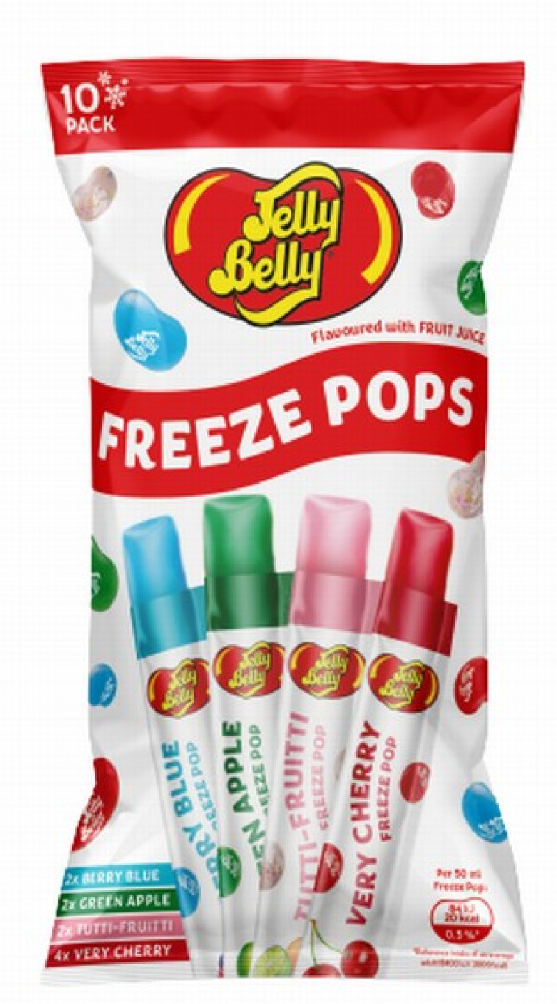 Saldējamās suliņas Jelly Belly Freeze pops 10*50ml 1/20 (10.09.26)Anglija