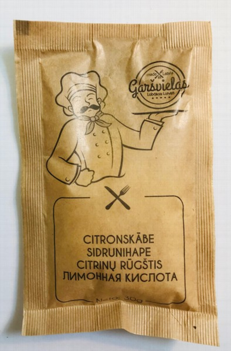 Garšviela Anatols citronskābe 30g (05.27) 1/20  Ķīna