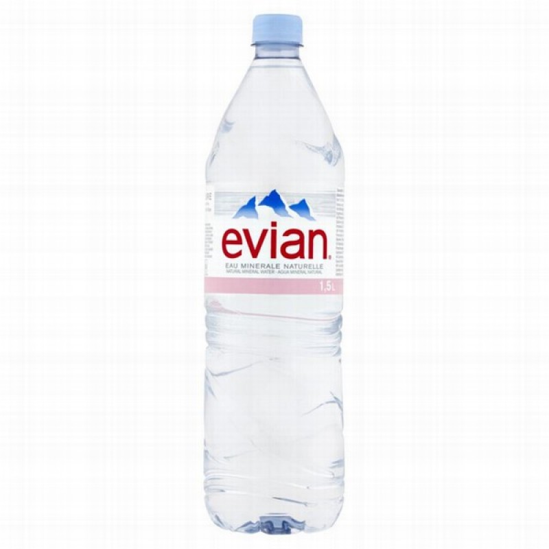Minerālūdens Evian 1,5l DEPOZĪTA maksa 0.10 eiro (04.2025)