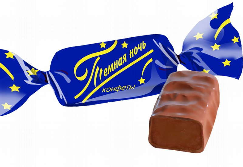 Šokolādes konfektes Tjomnaja noč 1kg (28.05.26) Krievija (Pārdodas tikai pilnos iepakojumos (1kg))